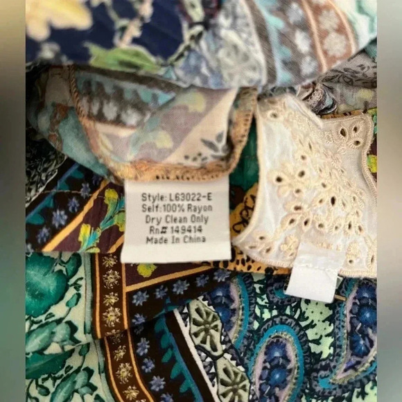 JOHNNY WAS Rivera Tiered pants , sz small - Picture 9 of 9